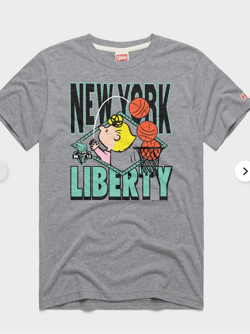 Peanuts Sally x New York Liberty shirt